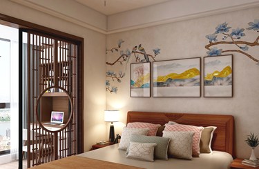 145平2室雅致新中卧室