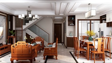 145平2室雅致新中餐厅