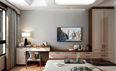 145平2室雅致新中卧室