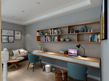 240平别墅原木风客厅