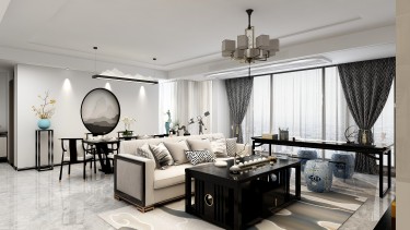 135平4室雅致新中餐厅