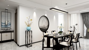 135平4室雅致新中餐厅