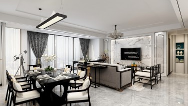 135平4室雅致新中餐厅