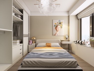 82平2室现代简约卧室