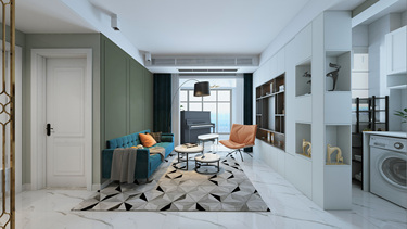 82平2室现代简约客厅