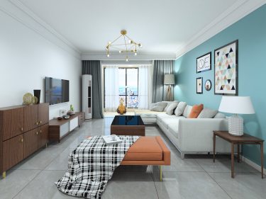 137平建业壹号城邦北欧风格-轻松明快四口之家