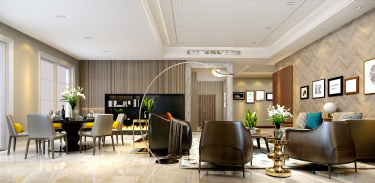 300平4室现代简约餐厅