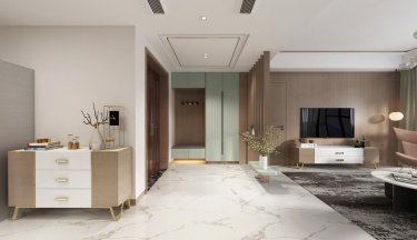 186平跃层/复式现代简约客厅