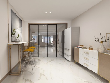 186平跃层/复式现代简约餐厅