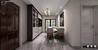 90平2室现代简约餐厅