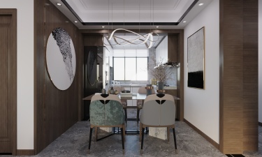 136平3室雅致新中餐厅