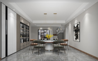 260平跃层/复式现代简约餐厅