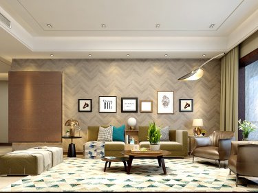 300平凯旋城现代风格-无主灯设计