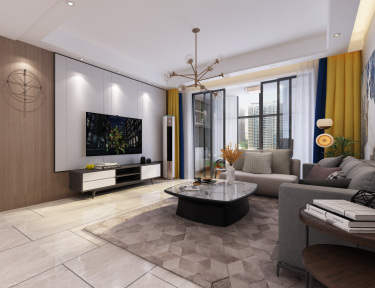 120平世纪新城现代风格