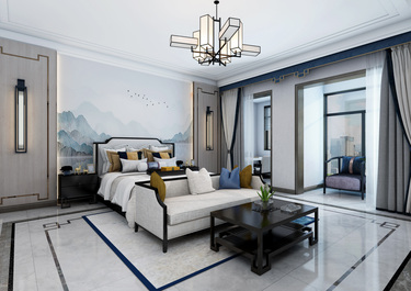 200平跃层/复式雅致新中卧室