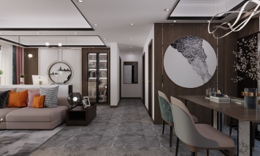 136平3室雅致新中餐厅