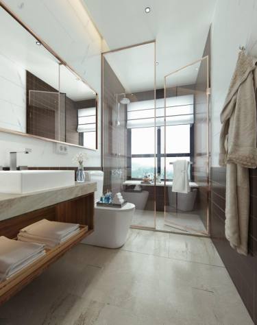 139平3室现代简约卫生间