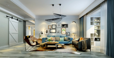 130平3室原木风餐厅