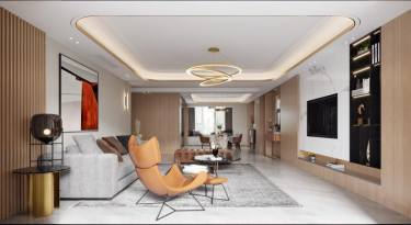 275平5室现代简约客厅