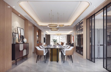 275平5室现代简约餐厅