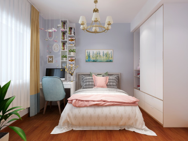 99平2室雅致新中卧室