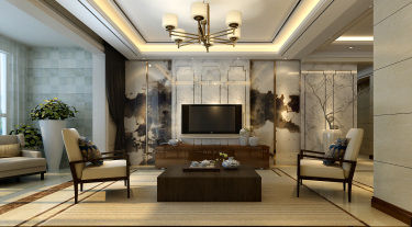 180平简约中式风格