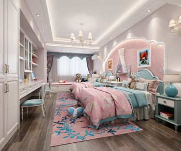 220平4室雅致新中卧室