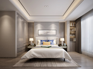 141平跃层/复式现代简约卧室