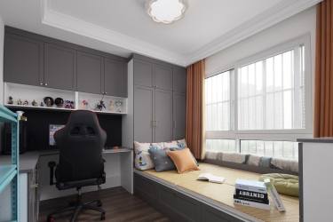 96平2室原木风儿童房