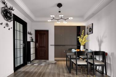 96平2室原木风餐厅