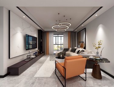 120平锦华星光苑现代风格-简约韵律下的写意气质家