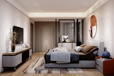 210平4室现代简约卧室