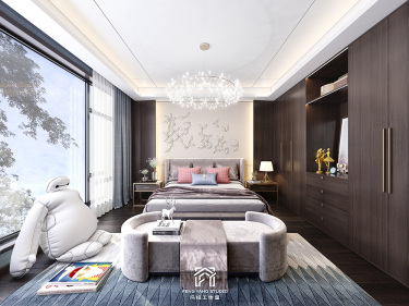 700平别墅现代简约儿童房