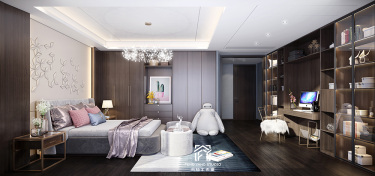 700平别墅现代简约儿童房