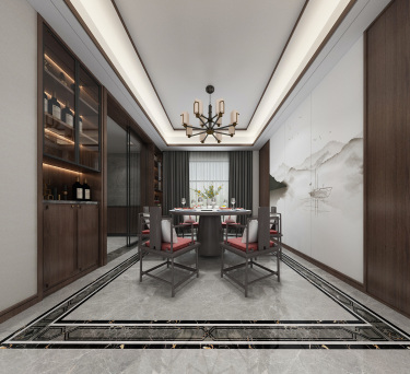 143平跃层/复式雅致新中餐厅