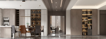 200平4室原木风餐厅