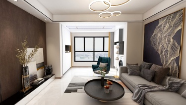 135平跃层/复式现代简约客厅