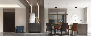 200平4室原木风餐厅