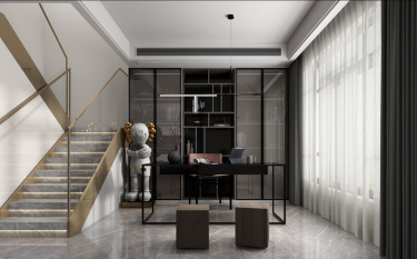 127平跃层/复式现代简约卧室