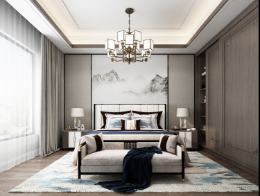 143平跃层/复式雅致新中卧室