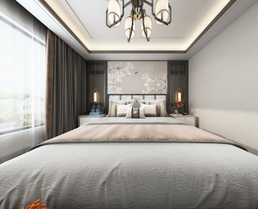 143平跃层/复式雅致新中卧室