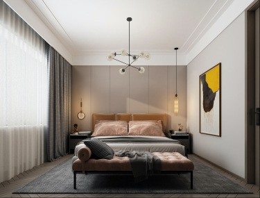 140平跃层/复式现代简约卧室