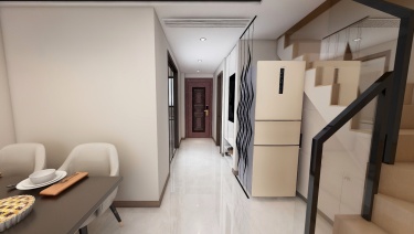 135平跃层/复式现代简约客厅