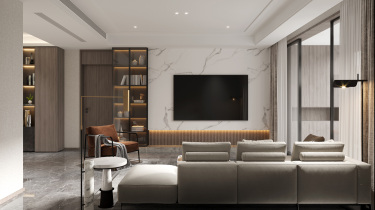 200平4室原木风客厅