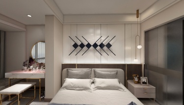 135平跃层/复式现代简约卧室