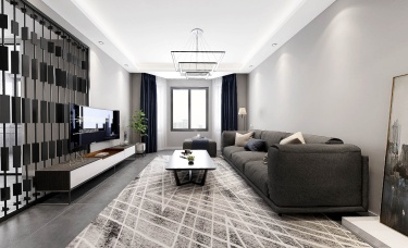 93平2室现代简约客厅