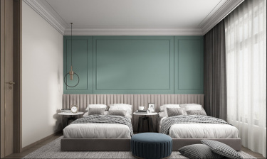 127平跃层/复式现代简约卧室