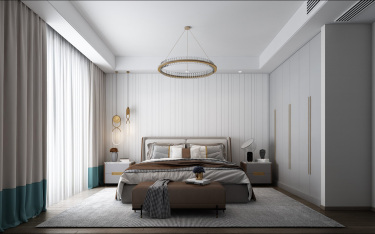 137平跃层/复式现代简约卧室
