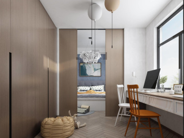 140平跃层/复式现代简约卧室