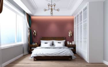 300平别墅现代简约卧室